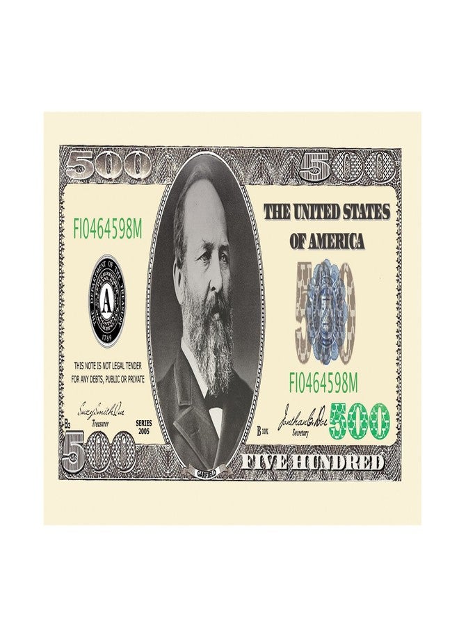 American Art Classics مجموعة من 50 ورقة نقدية من فئة 500 دولار أمريكي، مستوحاة من روائع الفن الأمريكي، مناسبة لحفلات الكازينو. - Image 2